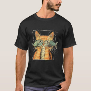 Cat with Fish Eyes Funny Cat T-Shirt