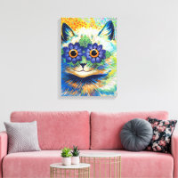 Cat with Flower Eyes | Louis Wain |