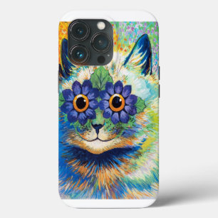 Cat with Flower Eyes Louis Wain iPhone 13 Pro Case