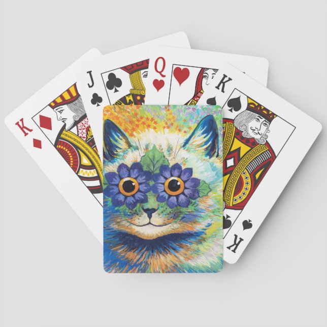Cat with Flower Eyes | Louis Wain | Playing Cards (Back)