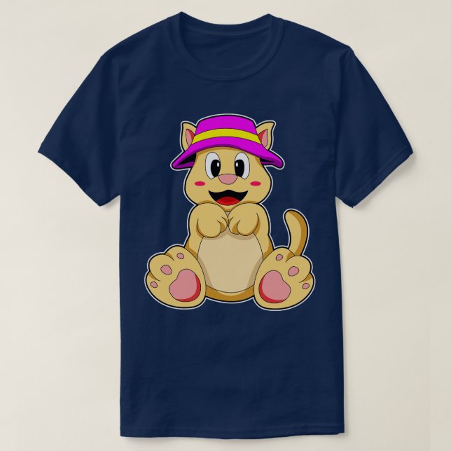 Cat with Hat T-Shirt (Design Front)