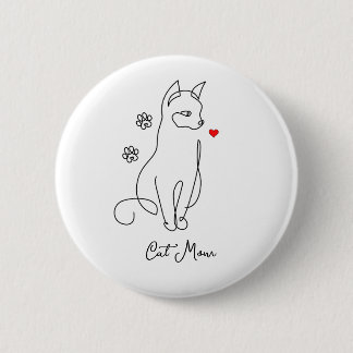 Cat With Heart Badge