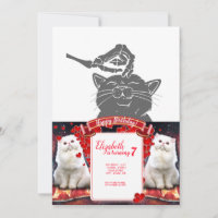 Cat with human skeleton hand - Choose back colour