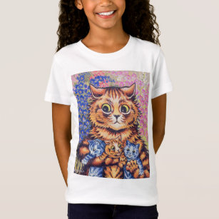 Cat with Kittens, Louis Wain T-Shirt