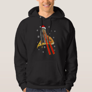 Cat With Laser Eyes Funny Pizza Cat Christmas Hoodie