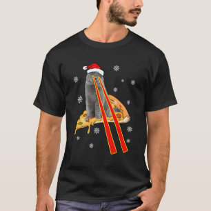 Cat With Laser Eyes Pizza Cat T-Shirt