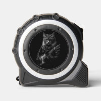 Cat with leather Jacket playing electric guitar 