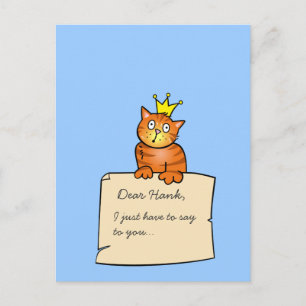 Cat with Letter - Postcard