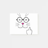 Cat with middle finger