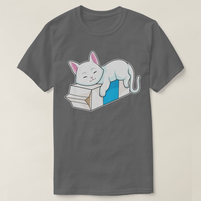 Cat With Milk  T-Shirt (Design Front)