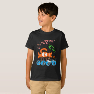 Cat with milk T-Shirt