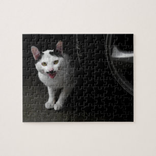 Cat with Moustache Jigsaw Puzzle