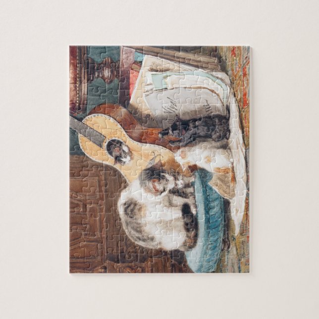 Cat with music Puzzle (Vertical)