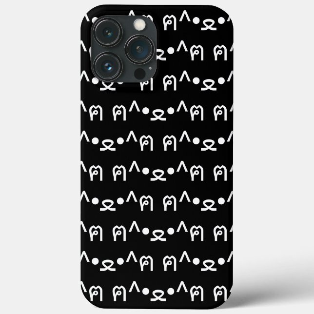 Cat With Paws Emoticon ฅ^•ﻌ•^ฅ Japanese Kaomoji Ca Case-Mate iPhone Case (Back)