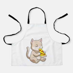 Cat with Pizza Apron