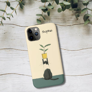 Cat with Plant iPhone 11 Pro Case