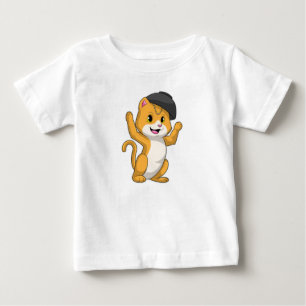 Cat with Ramen Bowl Baby T-Shirt