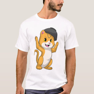 Cat with Ramen Bowl T-Shirt