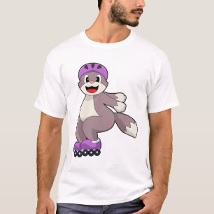 Cat with Roller skates T-Shirt