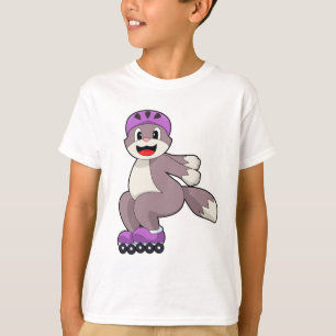 Cat with Roller skates T-Shirt