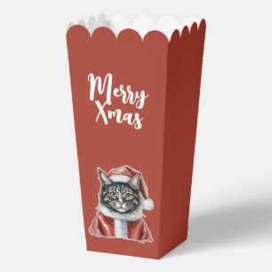 Cat With Santa Claus Outfit - Christmas 1 Favour Box