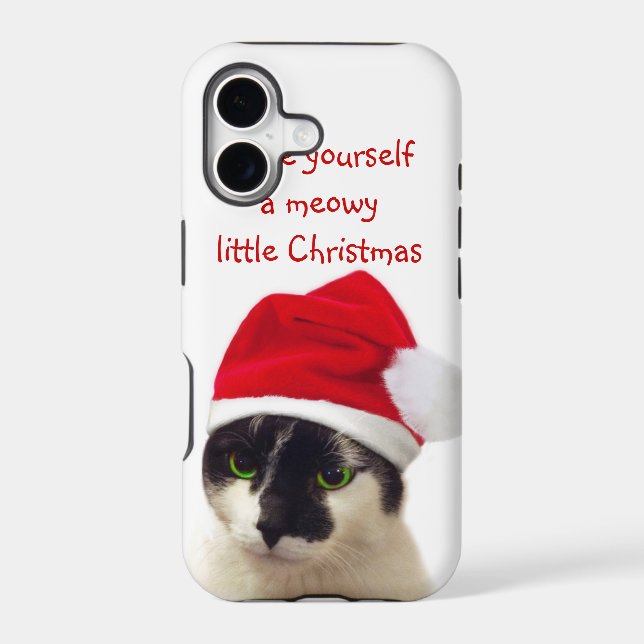 Cat with Santa's Hat (Back)