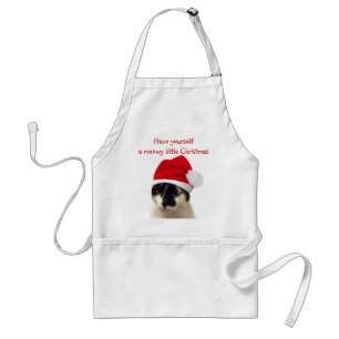 Cat with Santa's Hat Standard Apron
