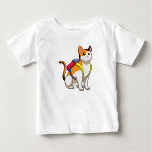 Cat with Satchel Baby T-Shirt