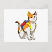 Cat with Satchel