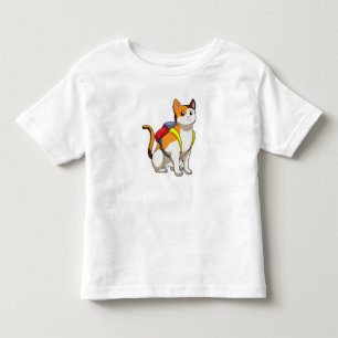Cat with Satchel Toddler T-Shirt