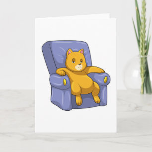 Cat with Sofa Card