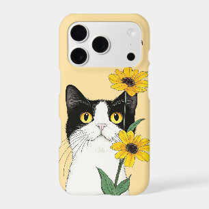 Cat with Sunflowers