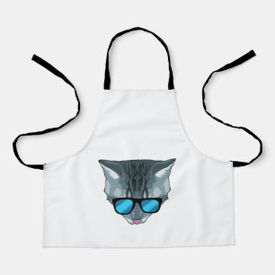 Cat with Sunglasses Apron