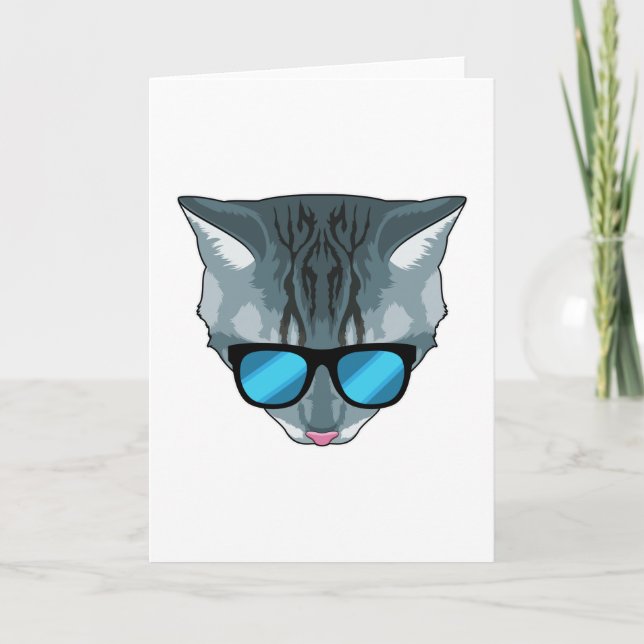 Cat with Sunglasses Card (Front)