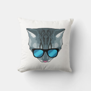 Cat with Sunglasses Cushion