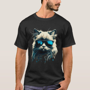 Cat with Sunglasses for Ragdoll Cat T-Shirt