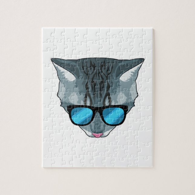 Cat with Sunglasses Jigsaw Puzzle (Vertical)
