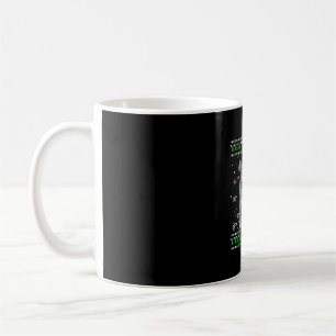 Cat with Sunglasses Meowy Ugly Christmas Sweater Coffee Mug