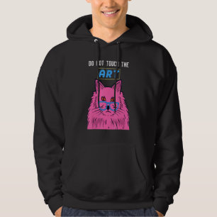 Cat With Sunglasses Pink Cats Graphic Art Hoodie