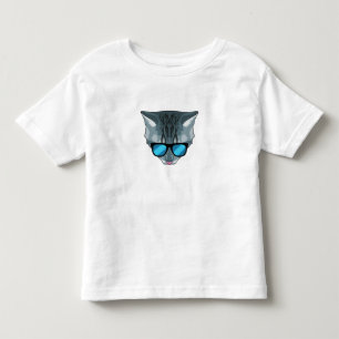 Cat with Sunglasses Toddler T-Shirt