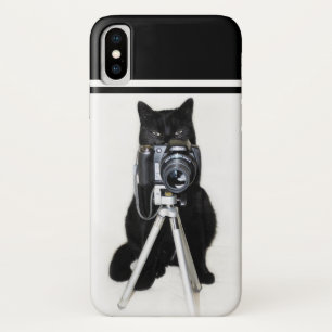 Cat with the camera iPhone x case