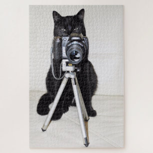 Cat with the camera jigsaw puzzle