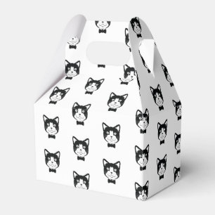 Cat With Tie Favour Box