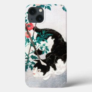 Cat with Tomato Plant (1931) by Hiroaki Takahashi iPhone 13 Case