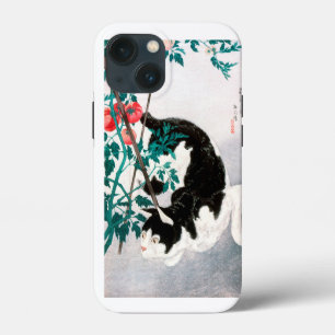 Cat with Tomato Plant (1931) by Hiroaki Takahashi iPhone 13 Mini Case