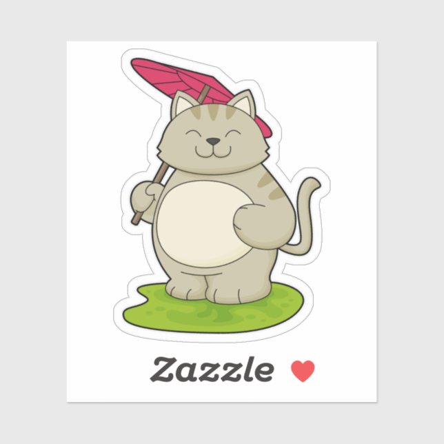 Cat with  Umbrella (Sheet)