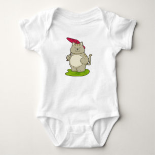 Cat with Umbrella Baby Bodysuit