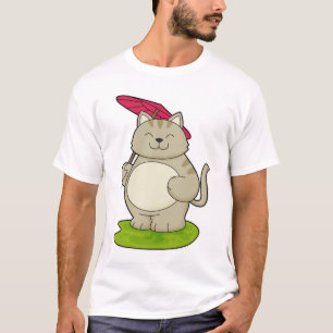 Cat with  Umbrella T-Shirt