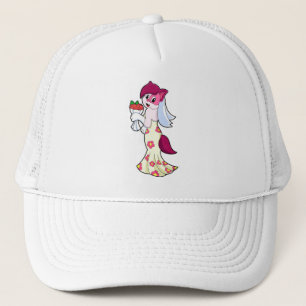 Cat with Wedding dress & Bunch of Flower Trucker Hat