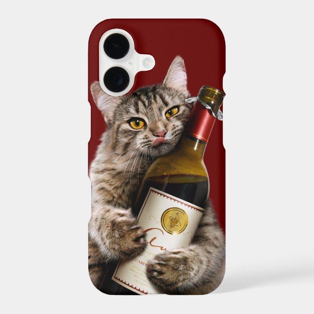Cat With Wine Bottle (Back)